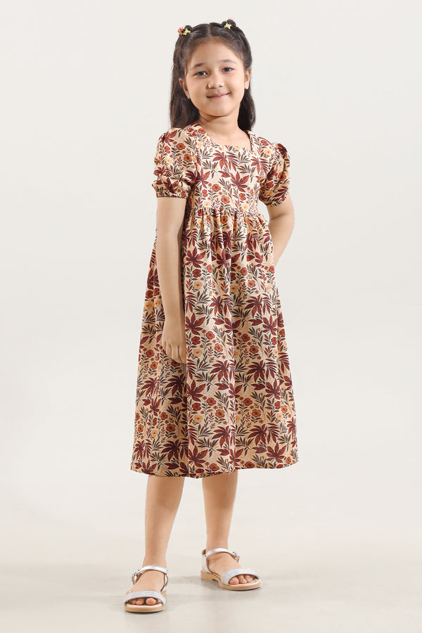 Printed Khaddar Stitched Shirt For Kids