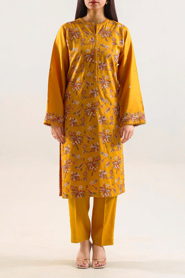 Luxury Pret Embroidered Soft Touch Cotton Stitched 3 Piece