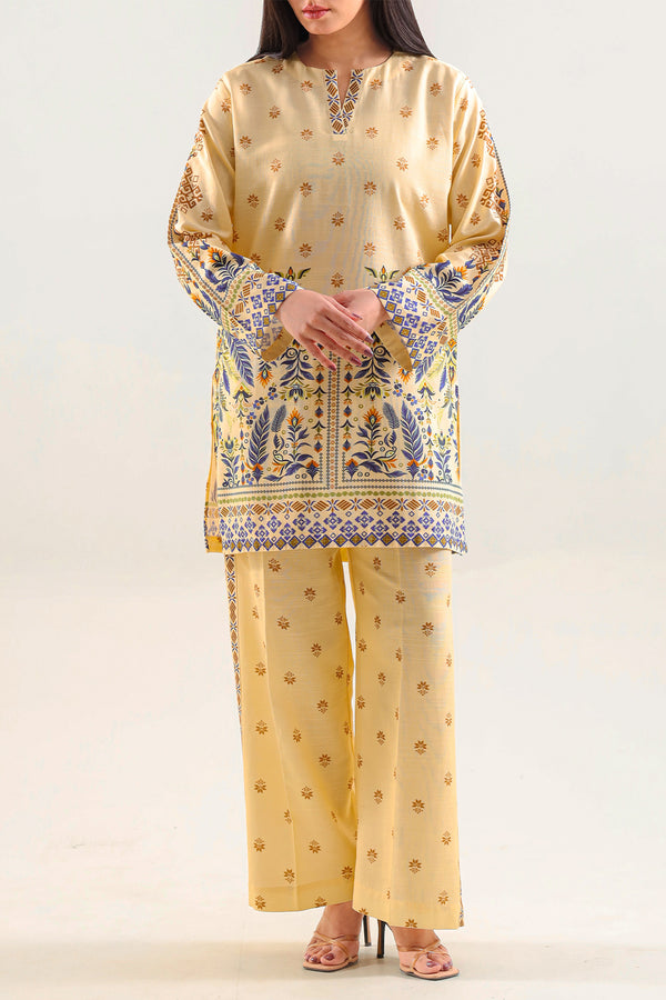 Printed Khaddar Stitched 2 Piece (Shirt/Trouser)