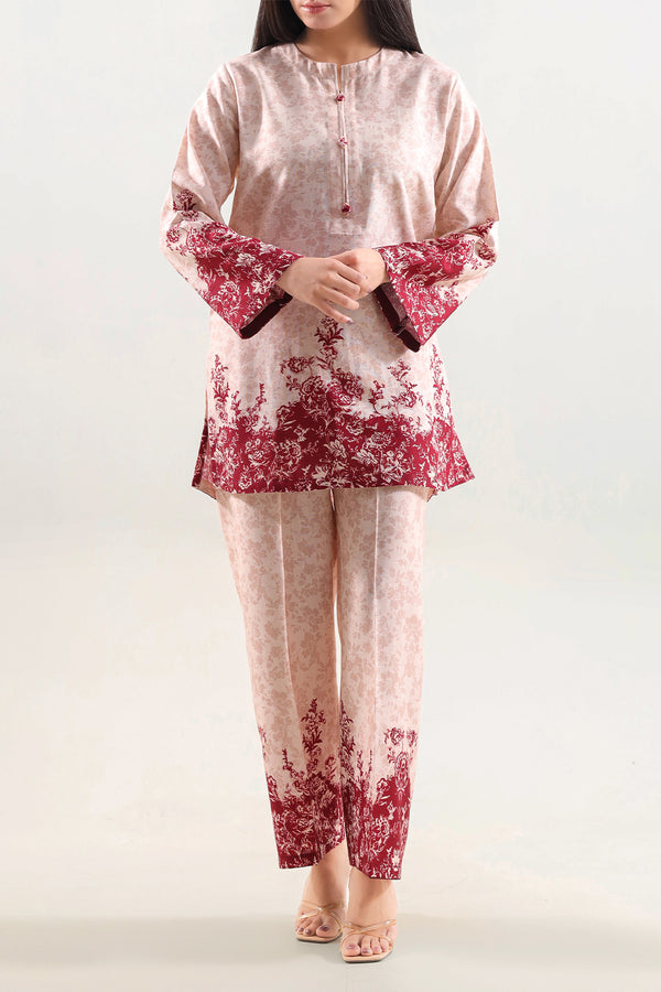 Printed Khaddar Stitched 2 Piece (Shirt/Trouser)