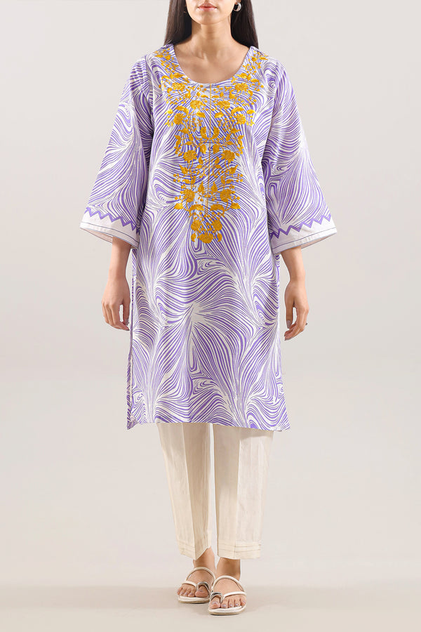 Embroidered Khaddar Stitched Shirt
