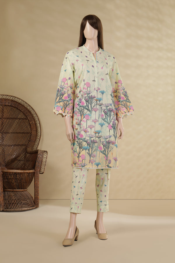 Unstitched Printed Lawn 2 Piece (Shirt/Trouser)