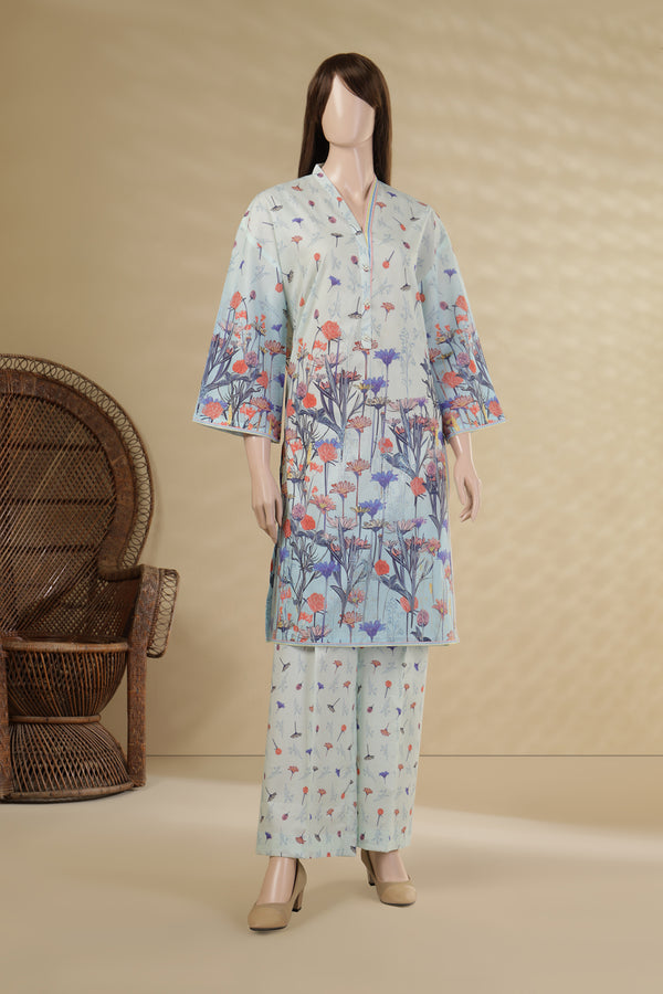 Unstitched Printed Lawn 2 Piece (Shirt/Trouser)