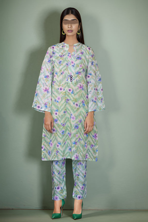 Printed Cambric Stitched 2 Piece (Shirt/Trouser)