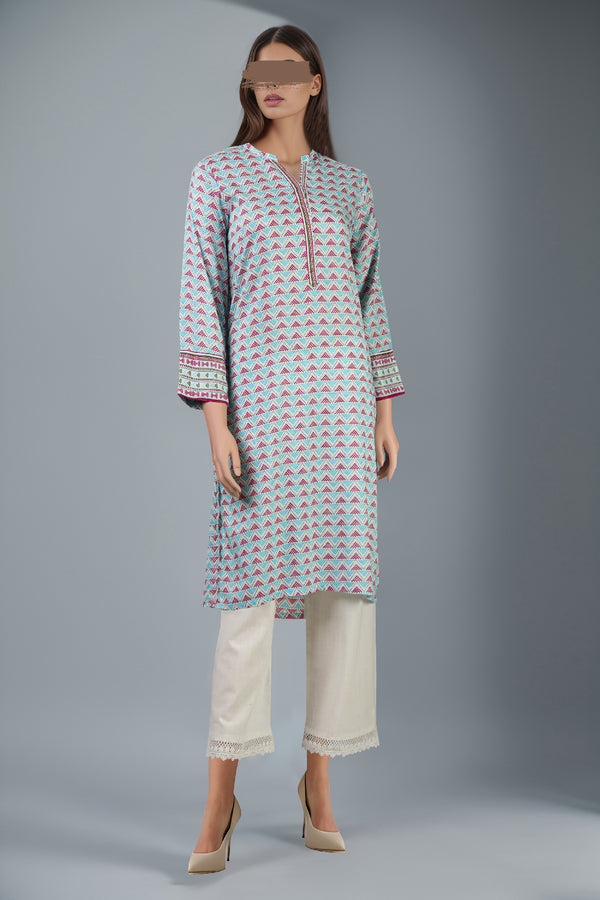 Printed Cotton Viscose Stitched Shirt