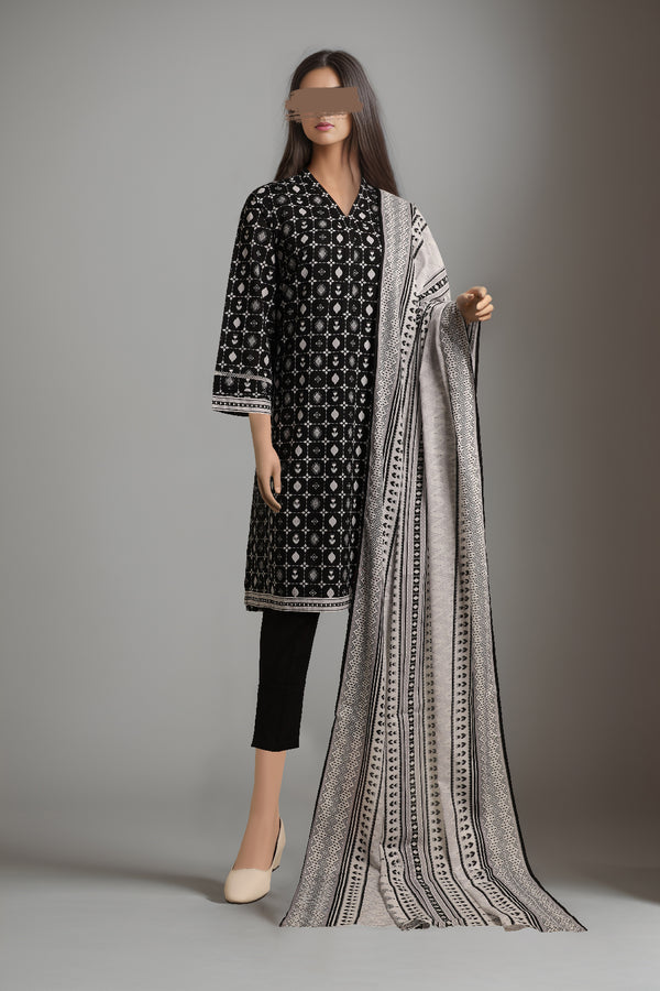 Printed Lawn Stitched 2 Piece (Shirt/Dupatta)