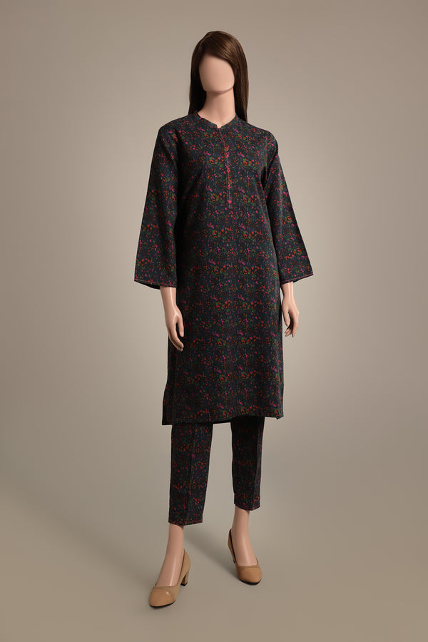 Printed Khaddar Stitched 2 Piece (Shirt/Trouser)