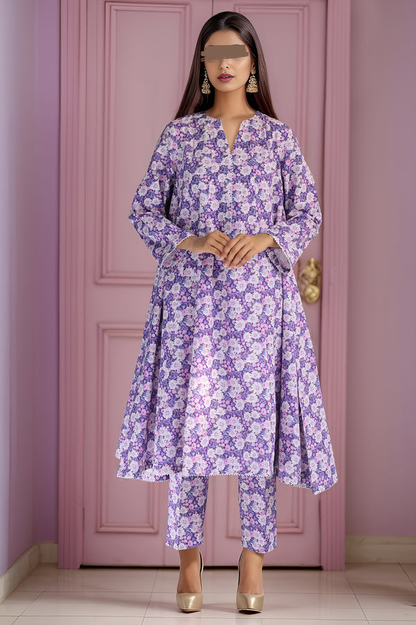 Printed Khaddar Stitched 2 Piece (Shirt/Trouser)