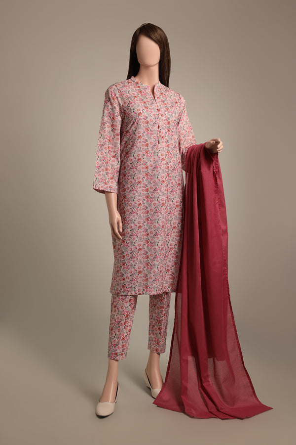 Printed Khaddar Stitched 2 Piece (Shirt/Trouser)