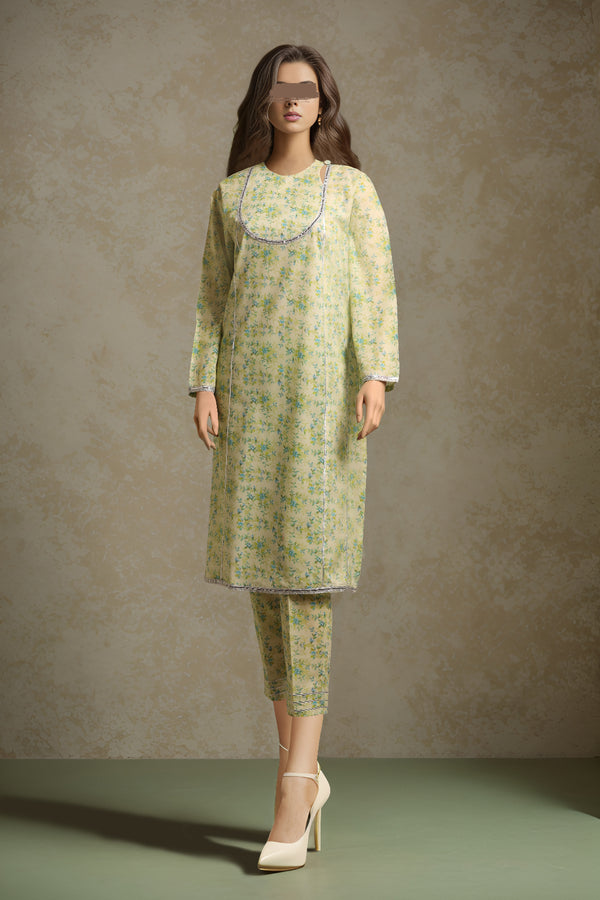 Printed Lawn Stitched 2 Piece (Shirt/Trouser)