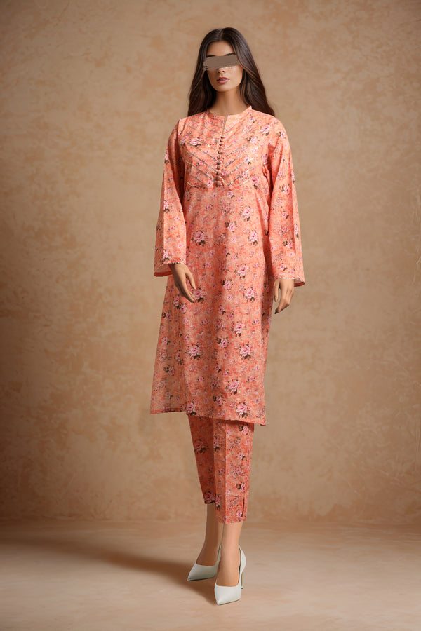 Printed Lawn Stitched 2 Piece (Shirt/Trouser)