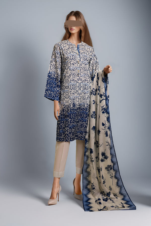 Unstitched Printed Lawn 2 Piece (Shirt/Trouser)