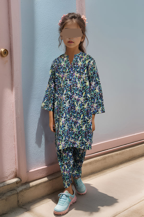 Stitched Cross Hatch Shirt/trouser For Kids