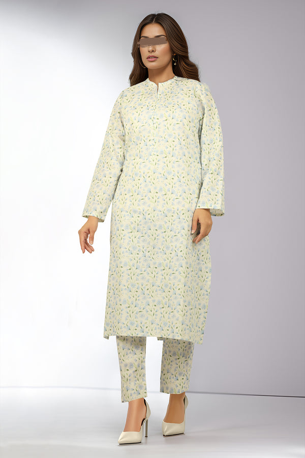 Printed Cross Hatch Stitched 2 Piece (Shirt/Trouser)