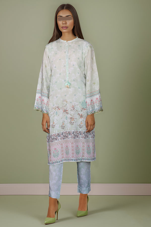 Printed Linen Stitched 2 Piece (Shirt/Trouser)
