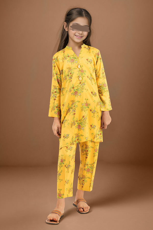 Printed Karandi Stitched Shirt/trouser For Kids