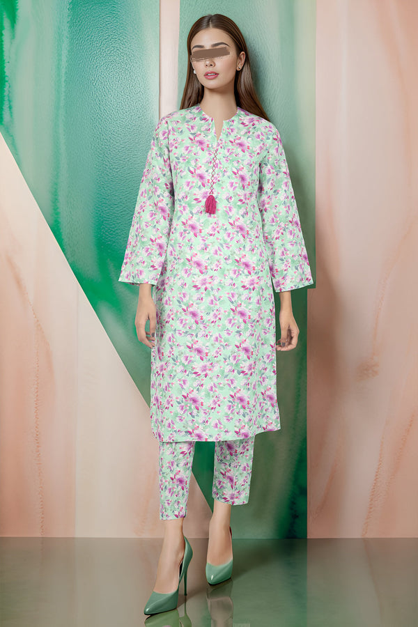 Printed Khaddar Viscose Stitched 2 Piece (Shirt/Trouser)