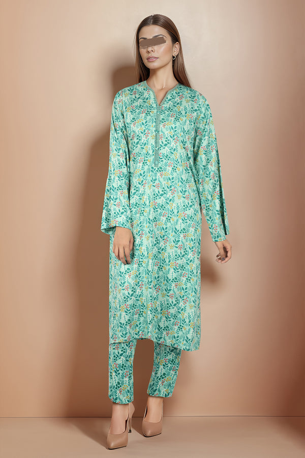 Printed Viscose Twill Stitched 2 Piece (Shirt/Trouser)