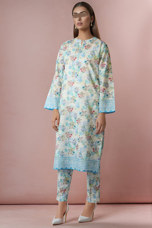 Printed Khaddar Stitched 2 Piece (Shirt/Trouser)