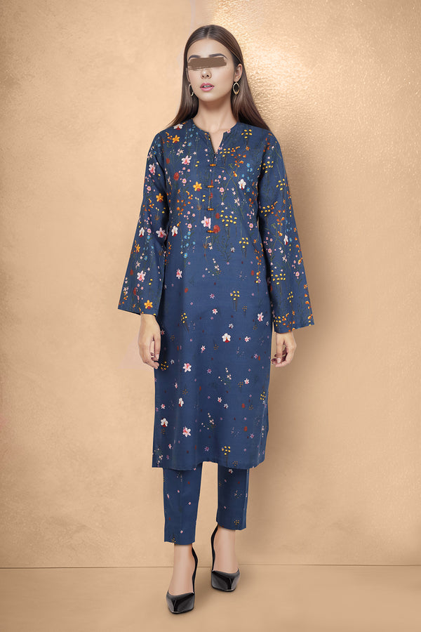 Printed Khaddar Stitched 2 Piece (Shirt/Trouser)