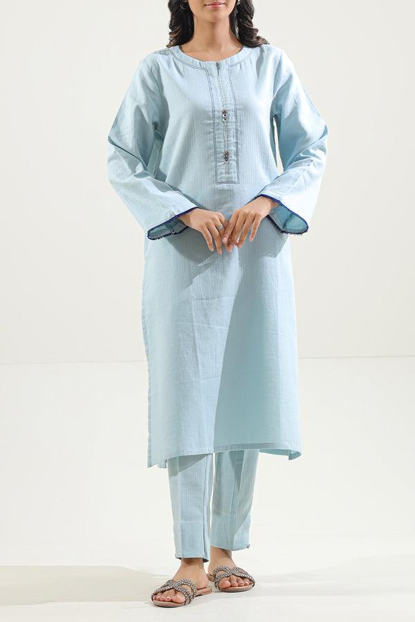 Solid Easy Care Fabric Stitched 2 Piece (Shirt/Trouser)