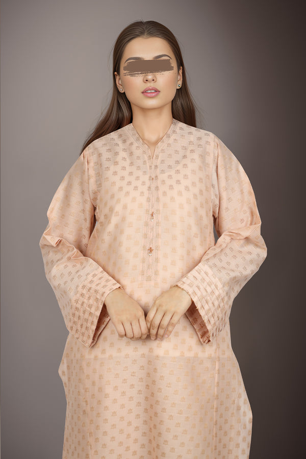 Cotton Jacquard Stitched shirt