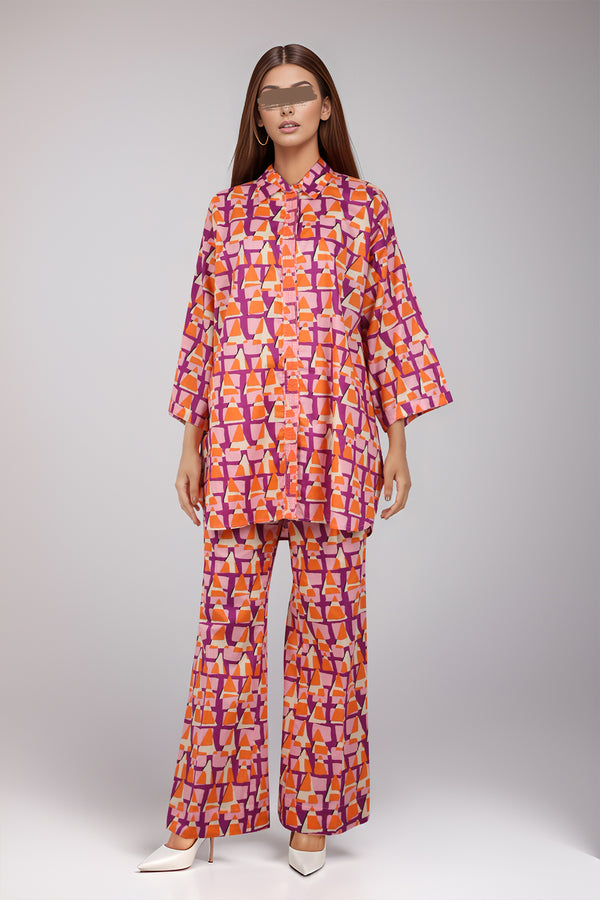 Printed Cambric Stitched 2 Piece (Shirt/Trouser)