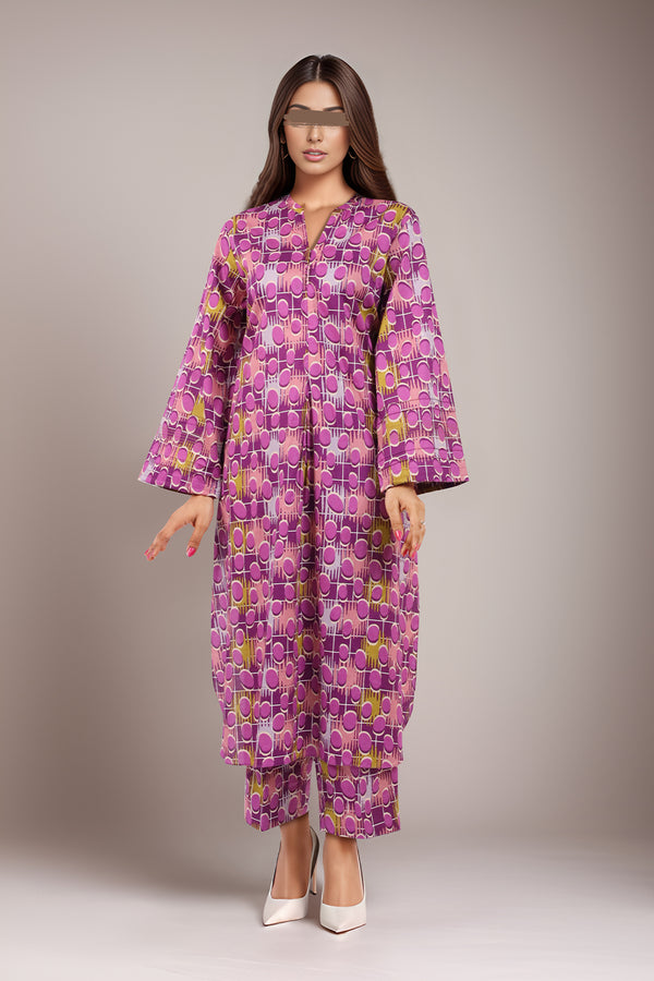 Printed Lawn Stitched 2 Piece (Shirt/Trouser)