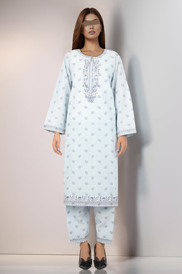 Embroidered Cotton Stitched 2 Piece (Shirt/Trouser)