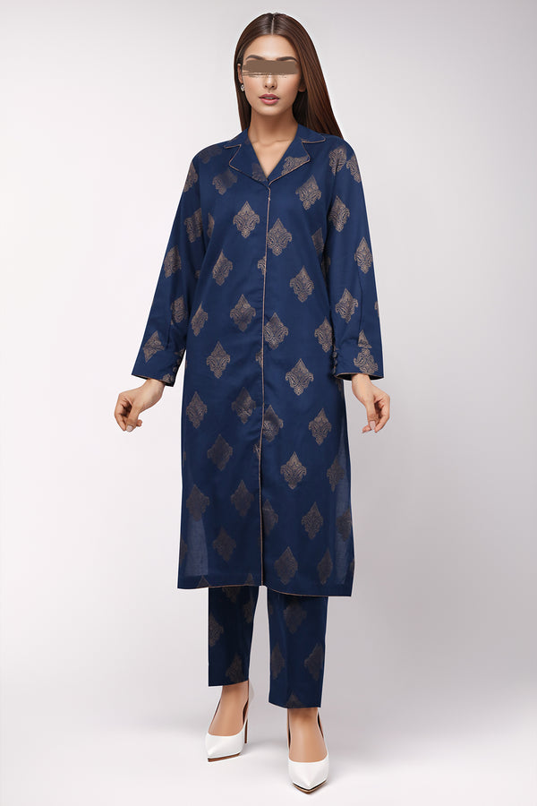 Cotton Jacquard Stitched 2 Piece (Shirt/Trouser)