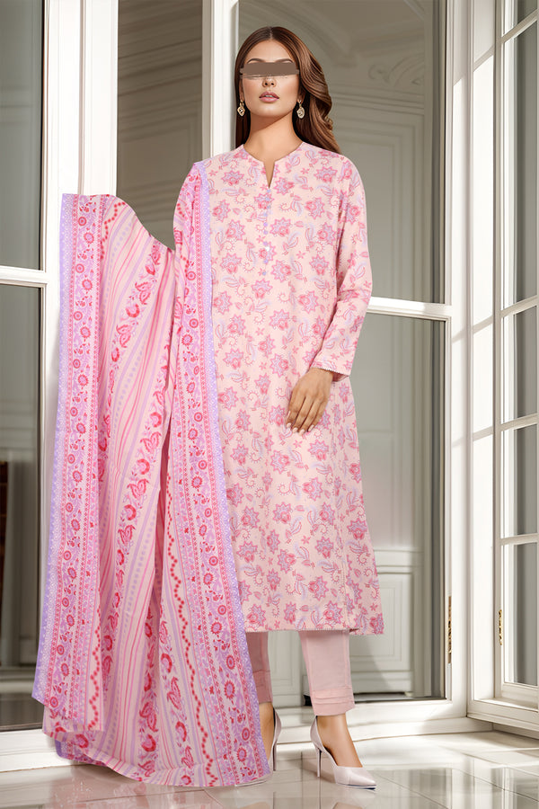 Printed Lawn Stitched 2 Piece (Shirt/Dupatta)