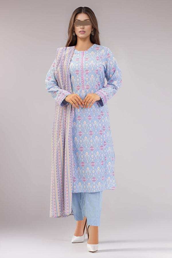 Printed Lawn Stitched 3 Piece