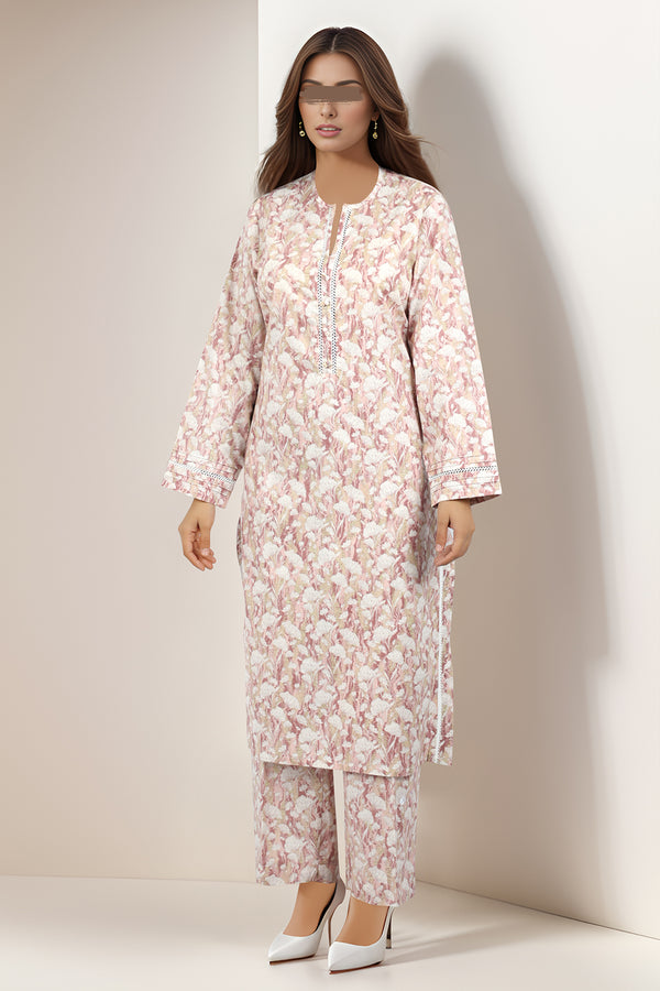 Printed Lawn/Cambric Stitched/Unstitched 2 Piece (Shirt/Trouser)