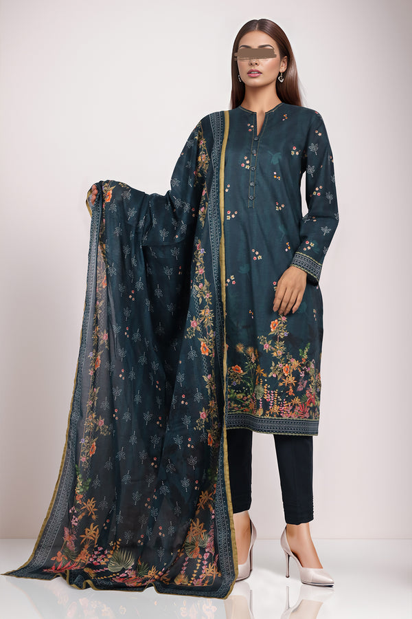 Printed Lawn Stitched 2 Piece (Shirt/Dupatta)