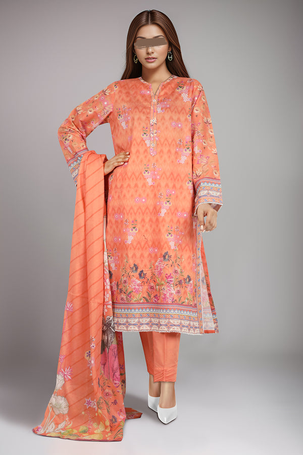 Printed Lawn Stitched 3 Piece