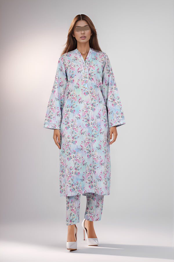 Printed Lawn Stitched 2 Piece (Shirt/Trouser)