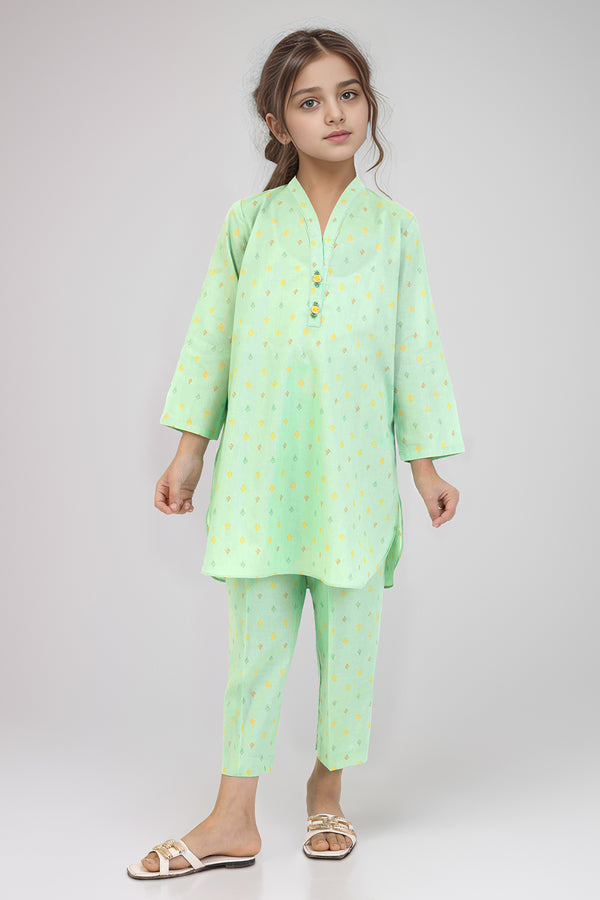 Printed Lawn Stitched 2 Piece (Shirt/Trouser) For Kids