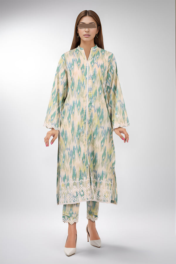 Printed Embroidered Lawn Stitched 2 Piece (Shirt/Trouser)