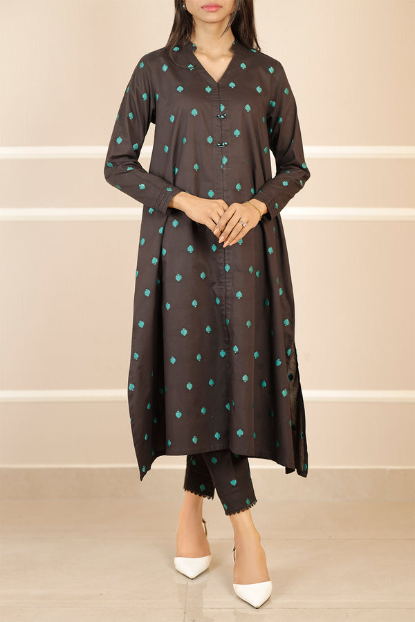 Jacquard Cotton Stitched Shirt