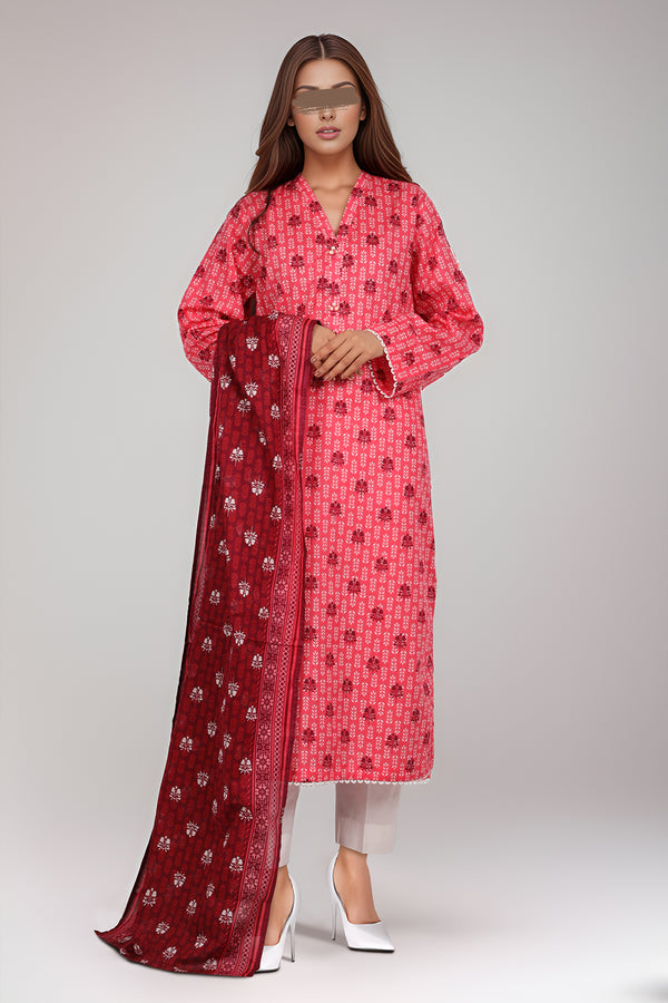 Printed Lawn Stitched 2 Piece (Shirt/Dupatta)