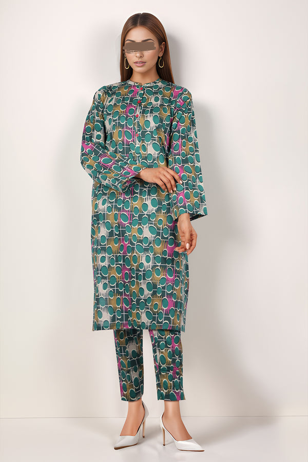 Printed Cambric Stitched 2 Piece (Shirt/Trouser)