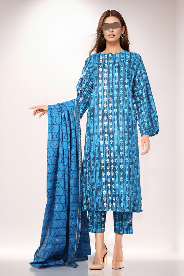 Printed Lawn Stitched 3 Piece