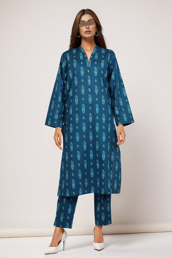 Printed Lawn Stitched 2 Piece (Shirt/Trouser)