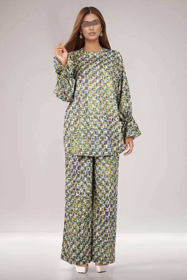 Printed Cambric Stitched 2 Piece (Shirt/Trouser)