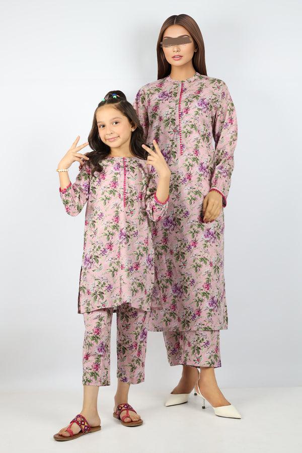 SAYA's Printed Lawn Stitched For Mom And Daughter