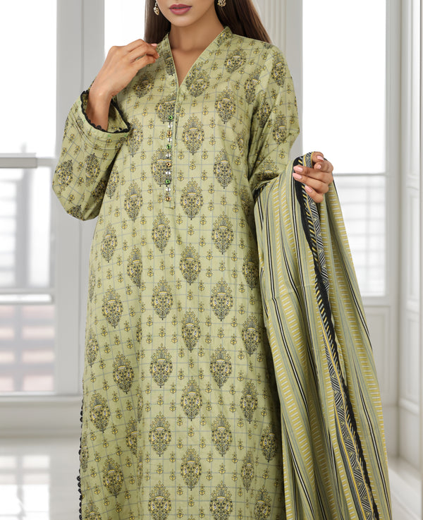 Printed Lawn Stitched 3 Piece