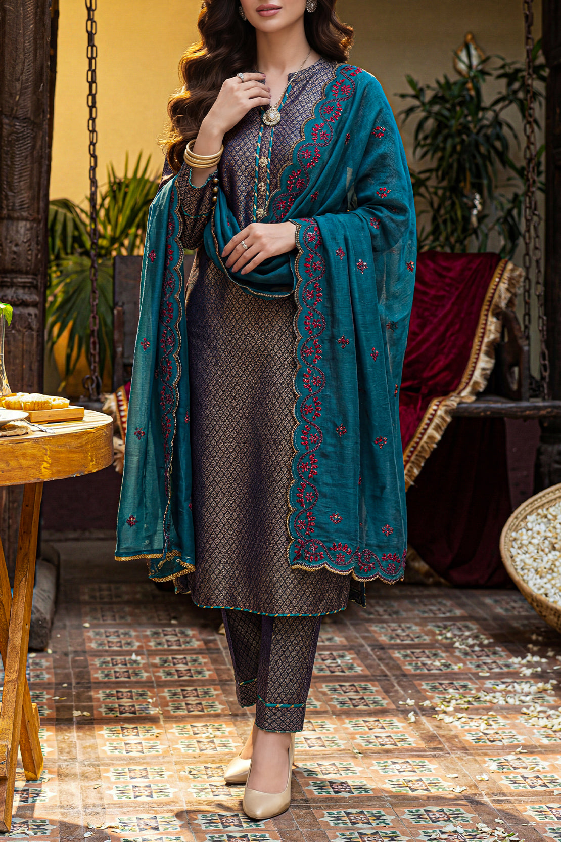 SAYA Jacquard Collection | Printed & Embroidered | Stitched Ready to W