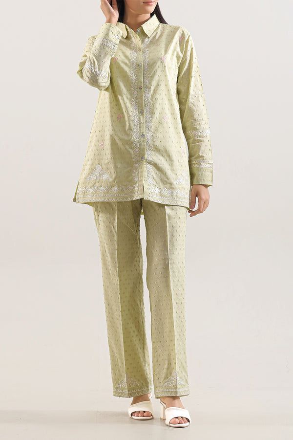 Reverse Jacquard Stitched 2 Piece (Shirt/Trouser)