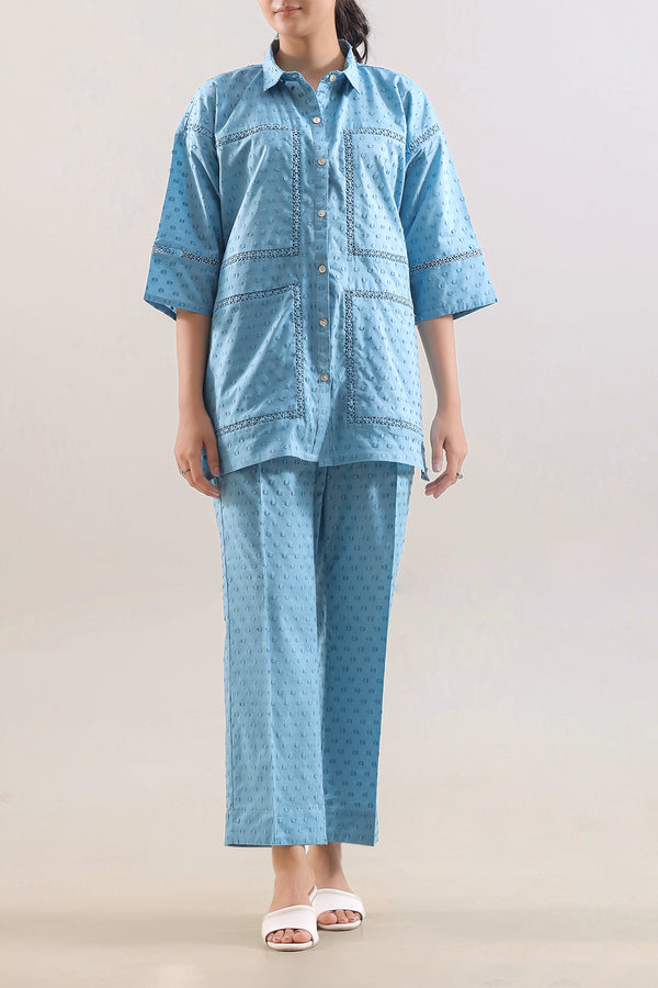 Reverse Jacquard Stitched 2 Piece (Shirt/Trouser)