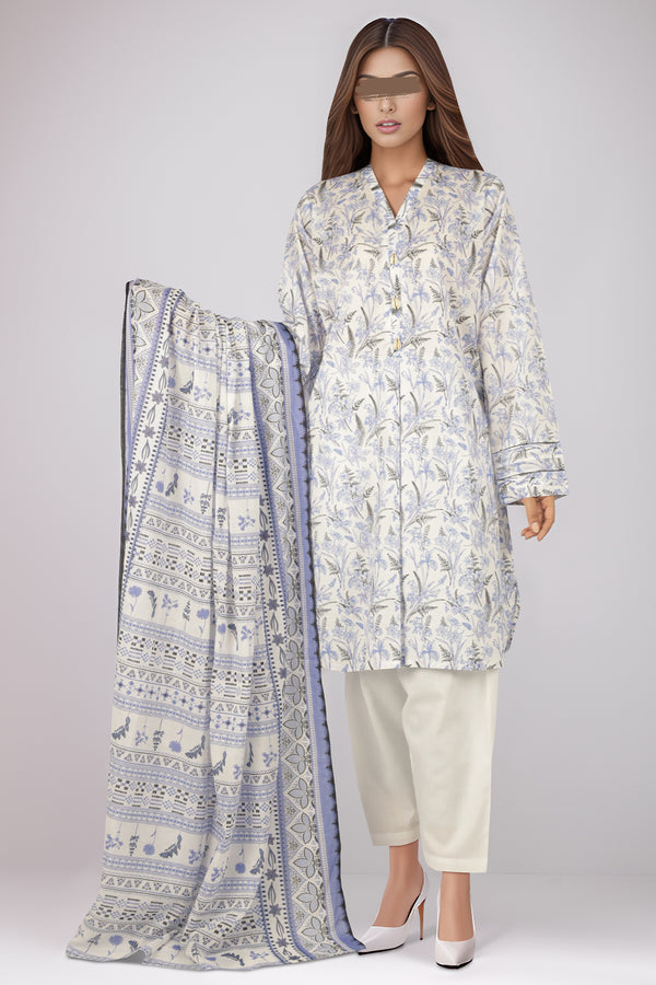 Printed Lawn Stitched 2 Piece (Shirt/Trouser)